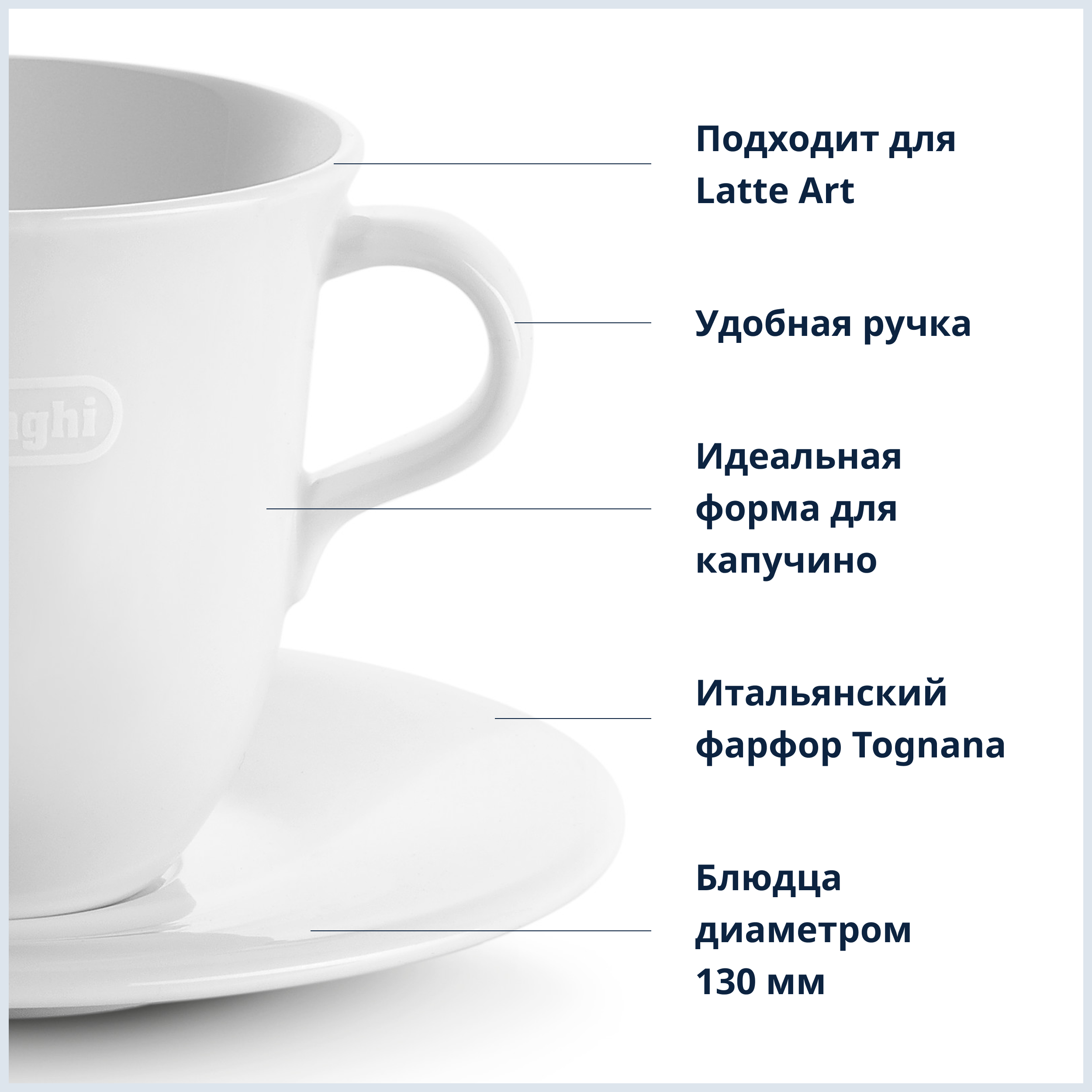 Керамические чашки DeLonghi DLSC309 купить в Казахстане