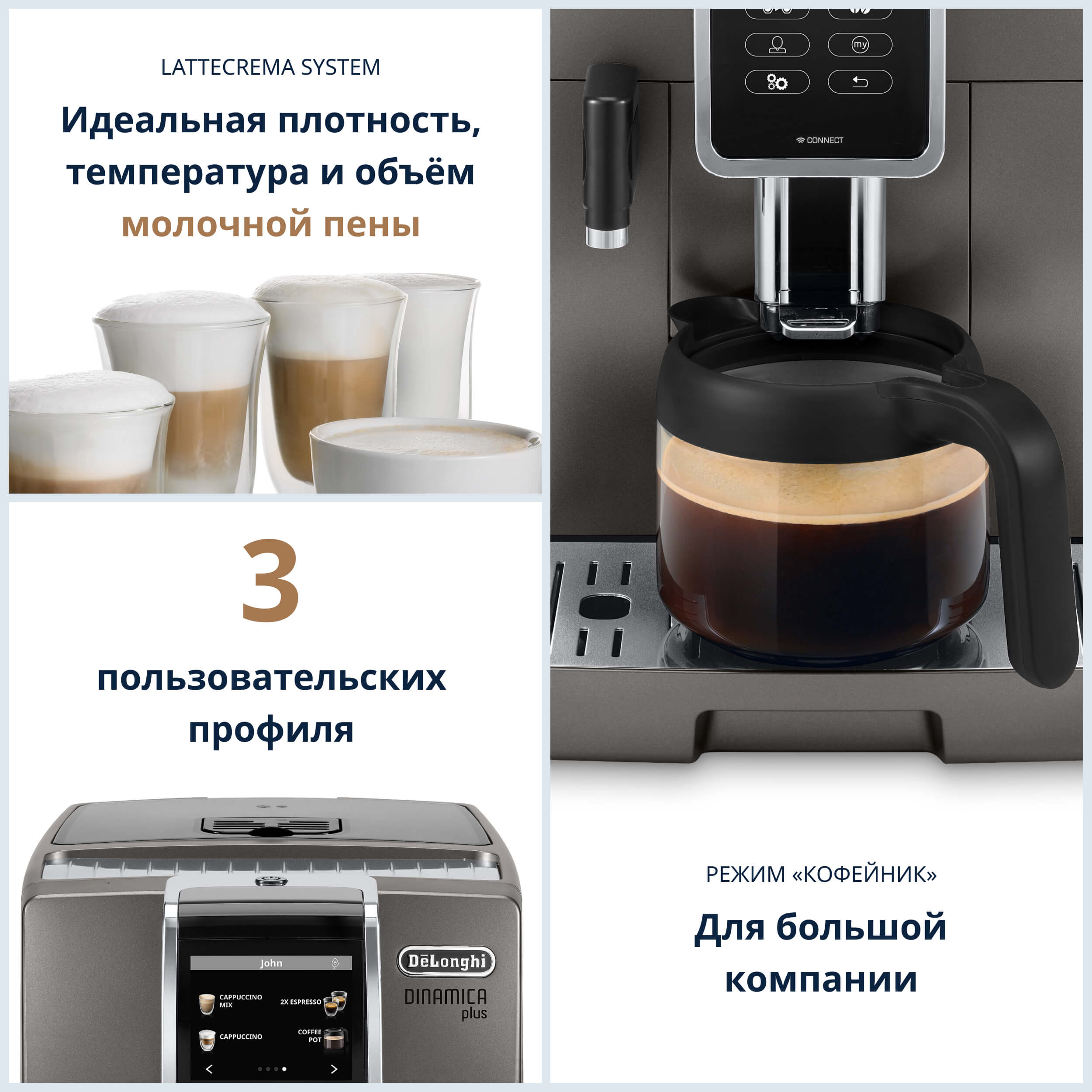 Кофемашина DeLonghi ECAM370.95.T купить в Казахстане